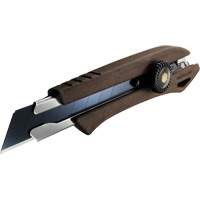 Ratchet Lock Knife, 18 mm, Wood Handle Waymarc Industries Inc