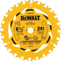 Lame de scie circulaire &agrave; charpente &agrave; pointe au carbure, 6-1/2", 24 dents, Pour Bois Waymarc Industries Inc