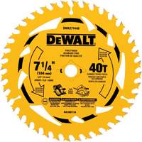 Lame de scie circulaire, 7-1/4", 40 dents, Pour Bois Waymarc Industries Inc