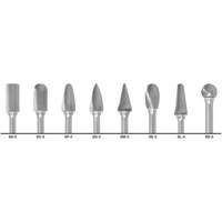 CLE-LINE 1855 Double Cut Carbide Burr Set, 8 Pieces Waymarc Industries Inc
