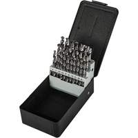 Jobber Length Drill Bit Set, 26 Pieces, High Speed Steel Waymarc Industries Inc