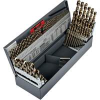 Heavy-Duty Jobber Length Combination Drill Bit Set, 115 Pieces, High Speed Cobalt Waymarc Industries Inc