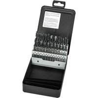 Stub Length Drill Bit Set, 60 Pieces, High Speed Steel Waymarc Industries Inc