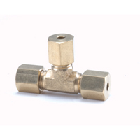 Compression Tees - Tube All Ends, 1/4" x 1/4" x 3/8" Waymarc Industries Inc