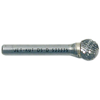 Jet-Kut&reg; Ball Shape Bur, 1/4" Dia., 1/4" Shank, 7/32" Depth of Cut Waymarc Industries Inc