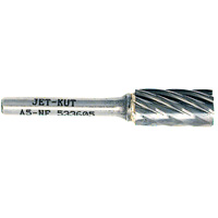 A5-NF JET-KUT&reg; Cylindrical Shape Bur for Aluminum/Non-ferrous Materials, 1/2" Dia., 1/4" Shank Waymarc Industries Inc