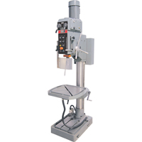 Variable Speed Gearhead Drill Presses, 5/8" Chuck, 2 Speed(s), 22" W x 22" L, #4 Morse Waymarc Industries Inc