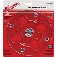 Clear 7" Diameter 1-3/16" Center Hole Sub-Base Waymarc Industries Inc