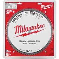 Lames de scie circulaire Endurance, 14", 72 dents, Pour M&eacute;tal Waymarc Industries Inc