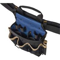 20 Pocket Tool Belt Combo, Polyester, Black Waymarc Industries Inc