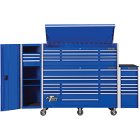 RX Series Side Cabinet, 3 Drawers, 19" W x 25" D x 61" H, Blue Waymarc Industries Inc
