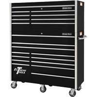 RX Series Rolling Tool Cabinet, 12 Drawers, 55" W x 25" D x 46" H, Black TEQ500 | Waymarc Industries Inc