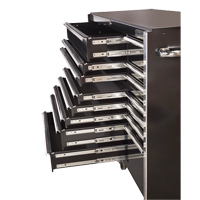RX Series Rolling Tool Cabinet, 19 Drawers, 72" W x 25" D x 47" H, Black TEQ505 | Waymarc Industries Inc