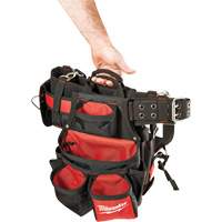 Contractor Work Belt With  Suspension Rig, Nylon, Black Waymarc Industries Inc
