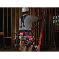 Contractor Work Belt With  Suspension Rig, Nylon, Black Waymarc Industries Inc
