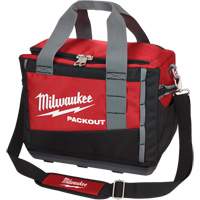 Packout Tool Bag, Ballistic Nylon, 2 Pockets, Black/Red Waymarc Industries Inc