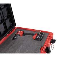 Coffre &agrave; outils avec partitions ajustables Packout, 20-7/10" x 15-1/5" x 6-1/5", Noir/Rouge Waymarc Industries Inc