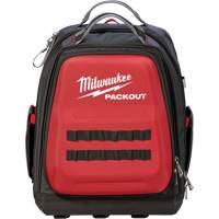 Packout Backpack, 15-3/4" L x 11-4/5" W, Black/Red, Ballistic Waymarc Industries Inc