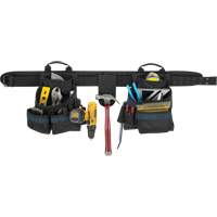 Electrician's Tool Belt, Polyester, Black Waymarc Industries Inc
