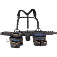 Deluxe Tool Belt, Polyester, Black Waymarc Industries Inc