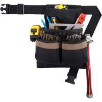 Small Deluxe Tool Belt, Polyester, Black Waymarc Industries Inc