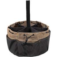 BUCKETBAG Tool Bag, Polyester, 18 Pockets, Black Waymarc Industries Inc