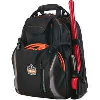 Arsenal<sup>®</sup> 5843 Tool Backpack, 13-1/2" L x 8-1/2" W, Black, Polyester TEQ972 | Waymarc Industries Inc