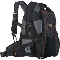 Arsenal<sup>®</sup> 5843 Tool Backpack, 13-1/2" L x 8-1/2" W, Black, Polyester TEQ972 | Waymarc Industries Inc