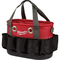 Utility Oval Bag, Ballistic Nylon, 24 Pockets, Black/Red Waymarc Industries Inc