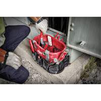 Utility Oval Bag, Ballistic Nylon, 24 Pockets, Black/Red Waymarc Industries Inc