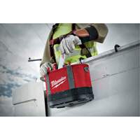 Aerial Utility Oval Bag, Ballistic Nylon, 14 Pockets, Black/Red Waymarc Industries Inc