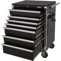 Chariot &agrave; outils &agrave; usage intensif, 7 tiroirs, 28" la x 22" p x 42-3/8" h, Noir Waymarc Industries Inc