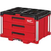 Boîte &agrave; outils avec 3 tiroirs Packout, 16-1/3" x 14-1/3" x 22-1/5", Noir/Rouge Waymarc Industries Inc