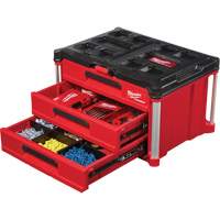 Boîte &agrave; outils avec 3 tiroirs Packout, 16-1/3" x 14-1/3" x 22-1/5", Noir/Rouge Waymarc Industries Inc
