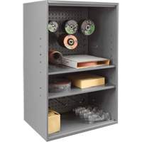 Abrasive Storage Cabinet with Pegboard, Steel, 19-7/8" x 14-1/4" x 32-3/4", Grey TER219 | Waymarc Industries Inc