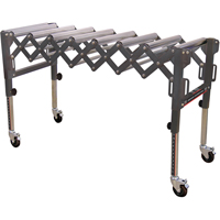Extendable & Flexible Conveyor Roller Tables, 20" W x 52" L, 300 lbs. per lin. Ft. Capacity TEX194 | Waymarc Industries Inc