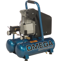 Compresseurs portatifs s&eacute;rie pour entrepreneurs - Lubrification &agrave; l'huile, entraînement direct, &eacute;lectrique, 3,3 gal. (4 gal. US), 125 PSI, 115/1 V Waymarc Industries Inc