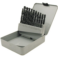 JET-KUT&reg; Black Oxide Drill Bit Set, 29 Pieces, High Speed Steel Waymarc Industries Inc