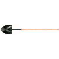 Round Point Shovel, Tempered Steel Blade, Hardwood, Straight Handle Waymarc Industries Inc