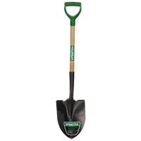 Round-Point Shovel, Tempered Steel Blade, Wood, D-Grip Handle Waymarc Industries Inc