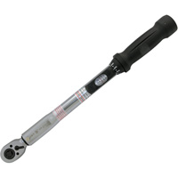 Heavy-Duty Slim Head Torque Wrench, Click, 3/8" Square Drive, 10 - 80 ft-lbs. Waymarc Industries Inc