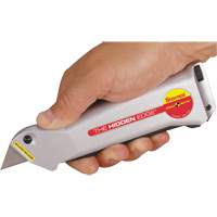 Hidden Edge<sup>®</sup> Knife, 19 mm, Steel, Aluminum Handle TGW580 | Waymarc Industries Inc