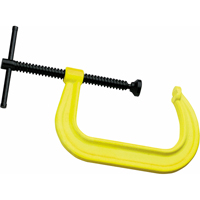 Hi-Vis Safety C-Clamp, 2-1/8" (54 mm) Capacity, 2-1/4" (57 mm) Throat Depth Waymarc Industries Inc