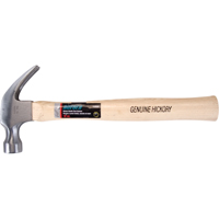 Hickory Handle Hammer, 16 oz., Wood Handle, 13" L Waymarc Industries Inc