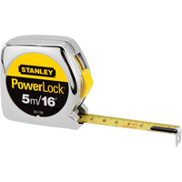 PowerLock<sup>®</sup> Measuring Tape, 1"/16ths of an Inch x 16', 16th Milimeters Graduations TK989 | Waymarc Industries Inc