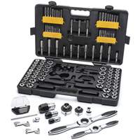SAE/Metric Ratcheting Tap & Die Set, 114 Pieces Waymarc Industries Inc