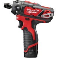 M12 Hex 2-Speed Screwdriver Kit, 1/4", 12 V, 275 in-lbs Max. Torque, Lithium-Ion Battery Waymarc Industries Inc