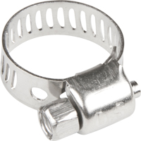 Hose Clamps - Stainless Steel Band & Screw, Min Dia. 1/5", Max Dia. 5/8" TLY283 | Waymarc Industries Inc