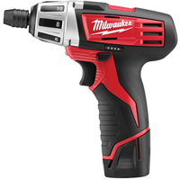 Sub-Compact Cordless Drill/Driver Kits, 1/4", 12 V, 150 in-lbs Max. Torque, Lithium-Ion Battery Waymarc Industries Inc