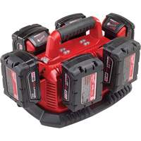 M18 Six Pack Sequential Charger, 18 V, Lithium-Ion Waymarc Industries Inc